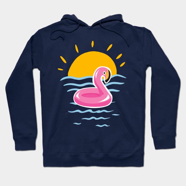 Pink Flamingo Hoodie by toskaworks